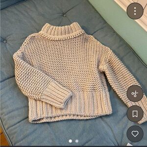 Free People Cream Knit Sweater